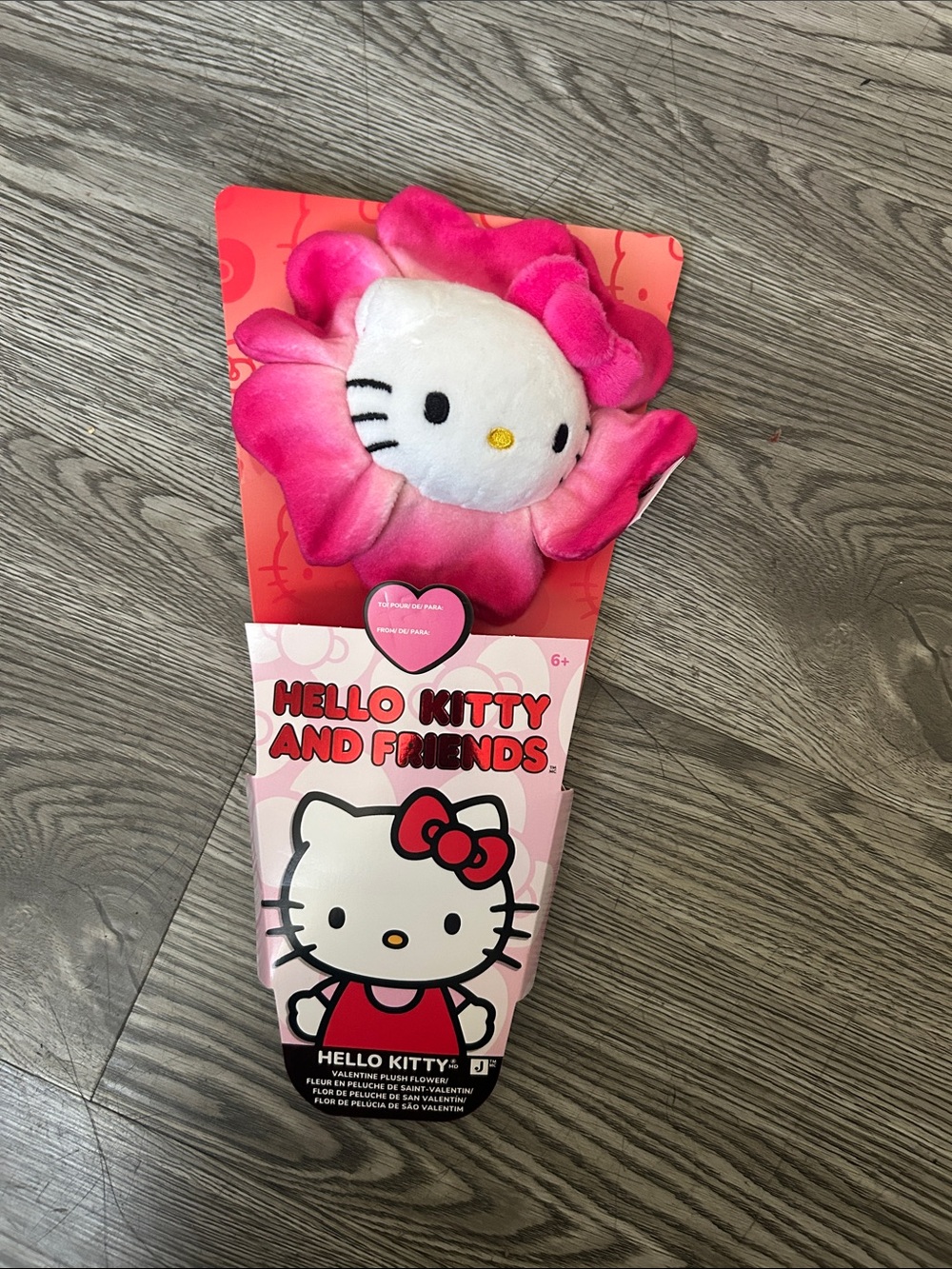 Hello Kitty Pink and White Flower Plush - Sanrio